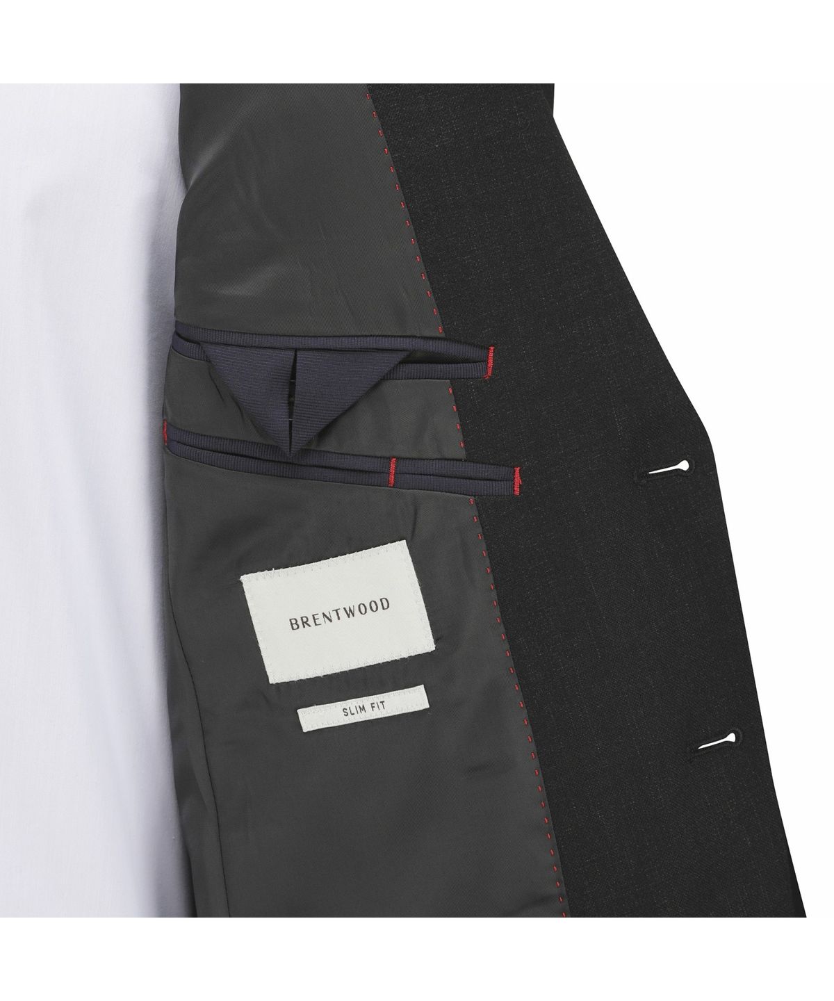 브렌우드(BRENTWOOD) 울블렌디드 액션 슬림 수트 자켓 - 다크그레이 BRFFA26642GYD
