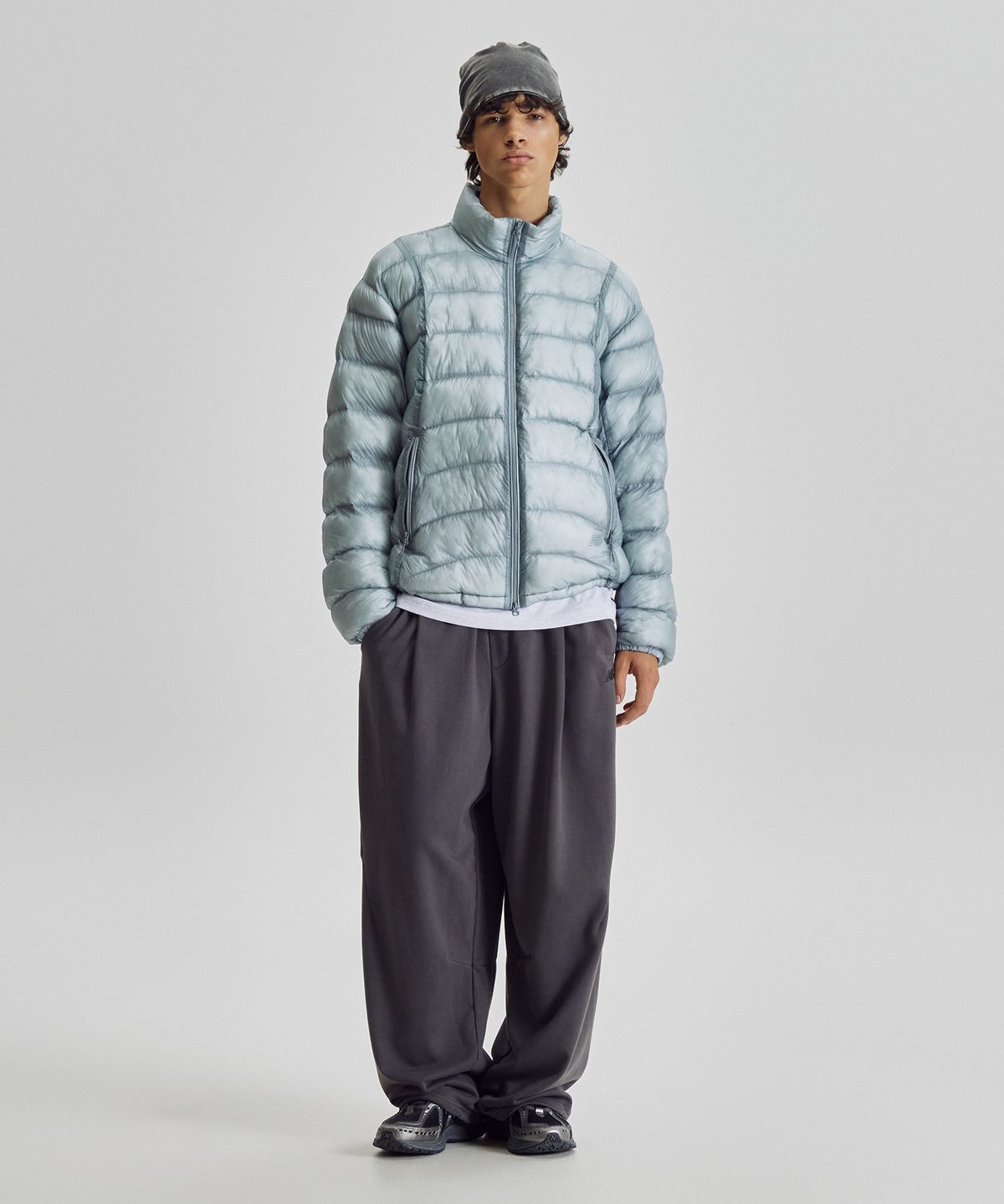 뉴발란스(NEW BALANCE) NBNQG41903 / UNI 플라잉77 슈퍼라이트 스텐드넥 경량 패딩 자켓 (A/BLUE)