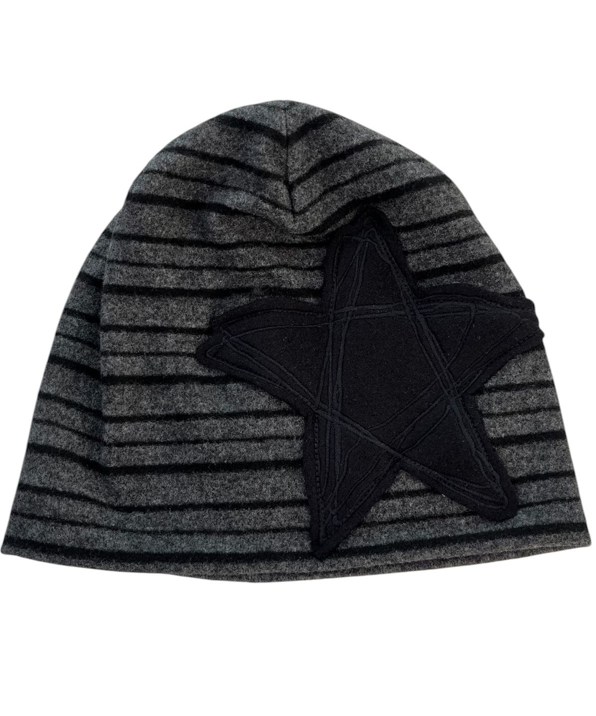 스케이터락(SK8ER ROCK) Doodle Star Stripe Beanie (Gray Black)