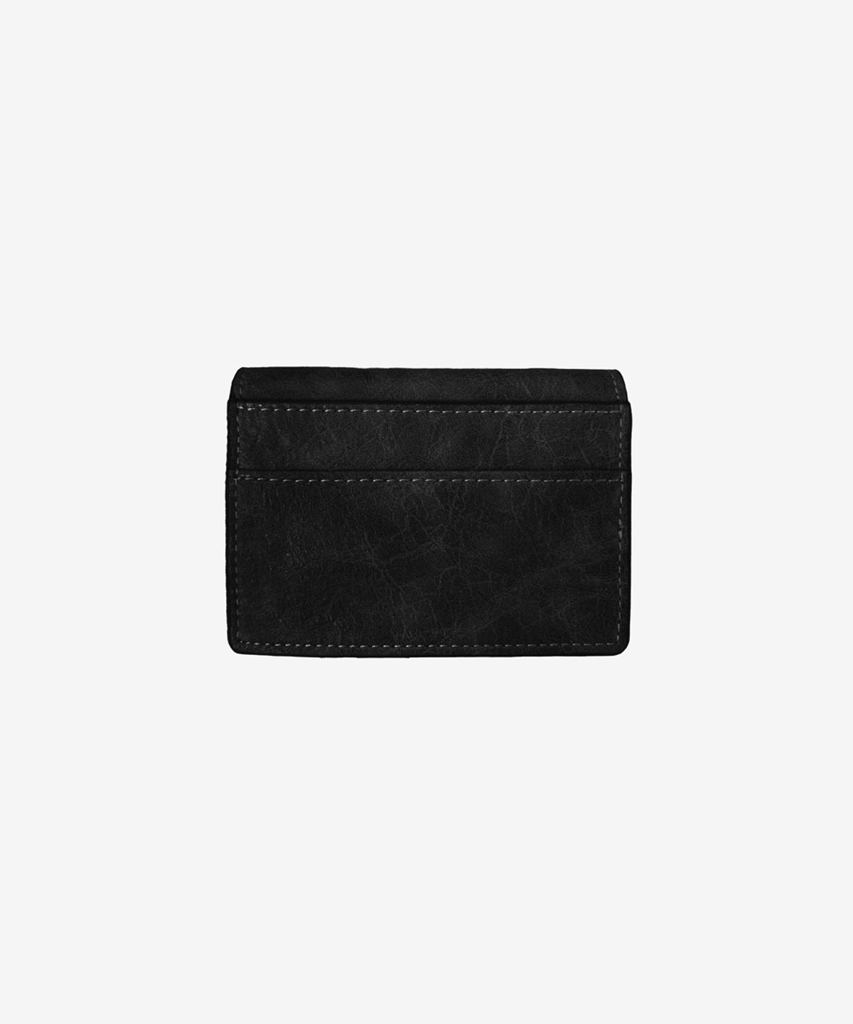 블랙 퍼플(BLACK PURPLE) 플레이트 로고 지갑_블랙  Plate Logo Wallet_Black