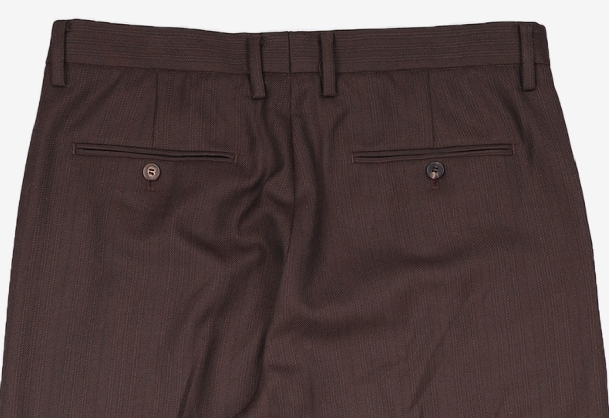 티엔지티(TNGT) Virgin Wool Herringbone Wide Pants (Vintage Brown) TNPA5F104W2 86