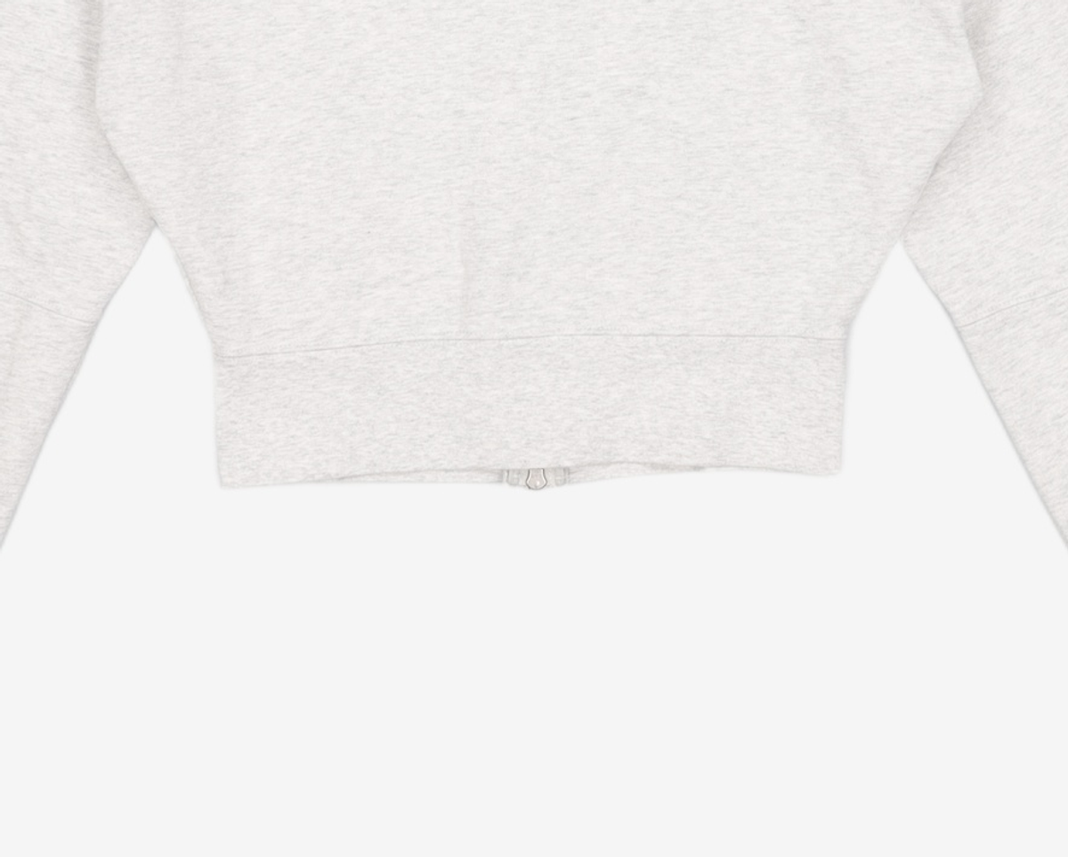 마리떼 프랑소와 저버(MARITHÉ + FRANҪOIS GIRBAUD) W CLASSIC LOGO CROP HOODIE ZIPUP light green S