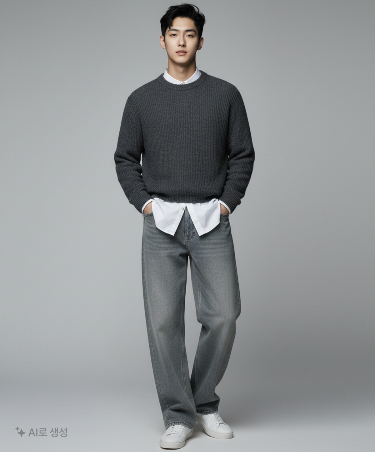 데케트(DECET) Mid Rise Wide Jeans DCPT027BlackSide 32