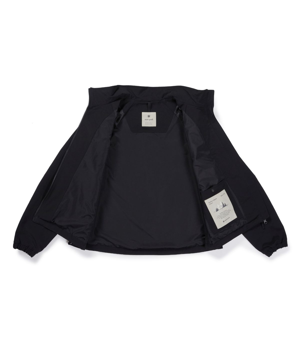 스노우피크 어패럴(SNOWPEAK APPAREL) 캠프 드라이 여성 스탠드넥 바람막이 (S26FWFWB63) Black