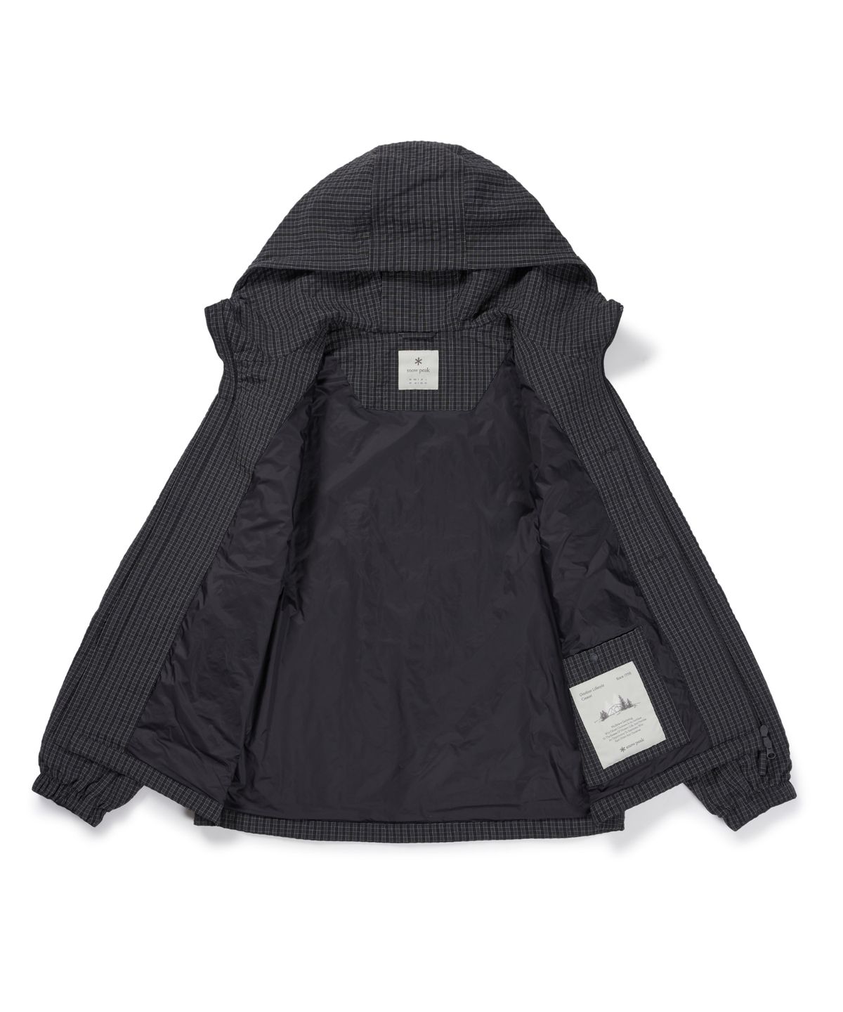 스노우피크 어패럴(SNOWPEAK APPAREL) 체크 시어서커 자켓 (S26FMFJK08) Dark Charcoal
