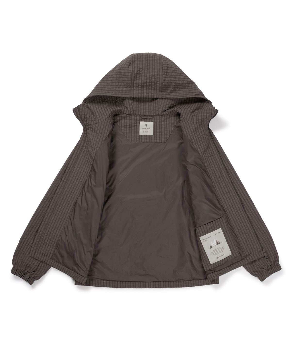 스노우피크 어패럴(SNOWPEAK APPAREL) 체크 시어서커 자켓 (S26FMFJK08) Chocolate Khaki