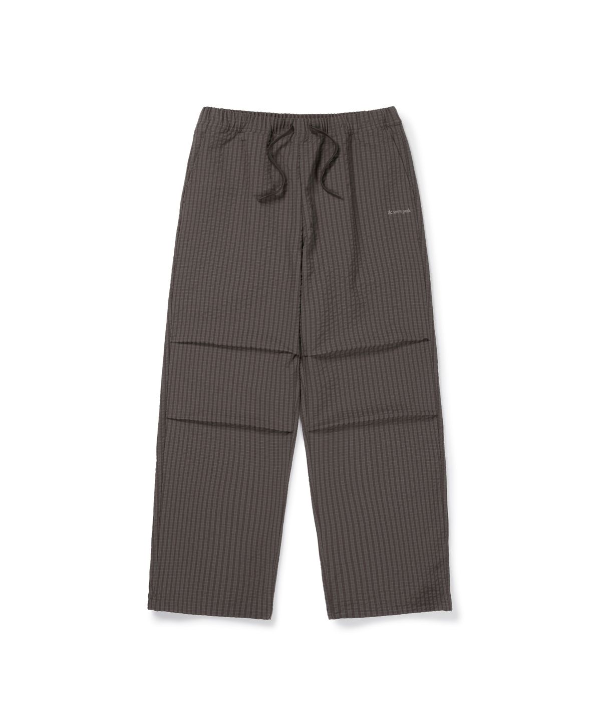 스노우피크 어패럴(SNOWPEAK APPAREL) 체크 시어서커 팬츠 (S26FUFPT08) Chocolate Khaki