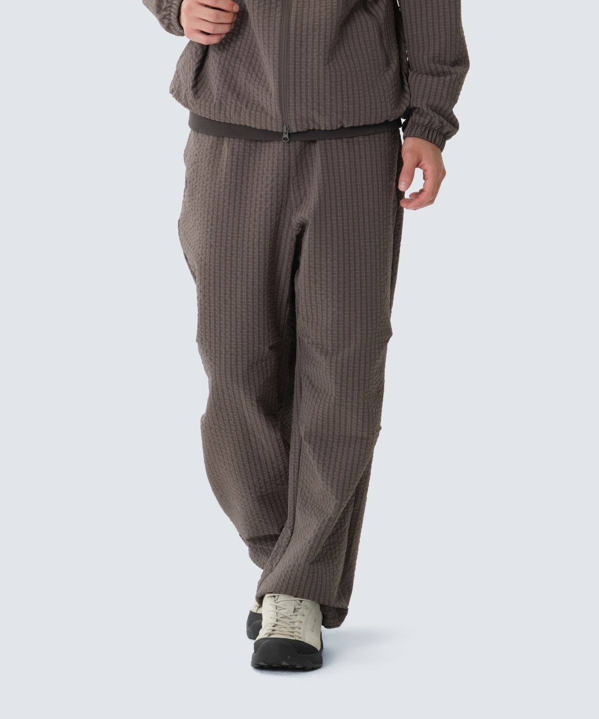 스노우피크 어패럴(SNOWPEAK APPAREL) 체크 시어서커 팬츠 (S26FUFPT08) Chocolate Khaki