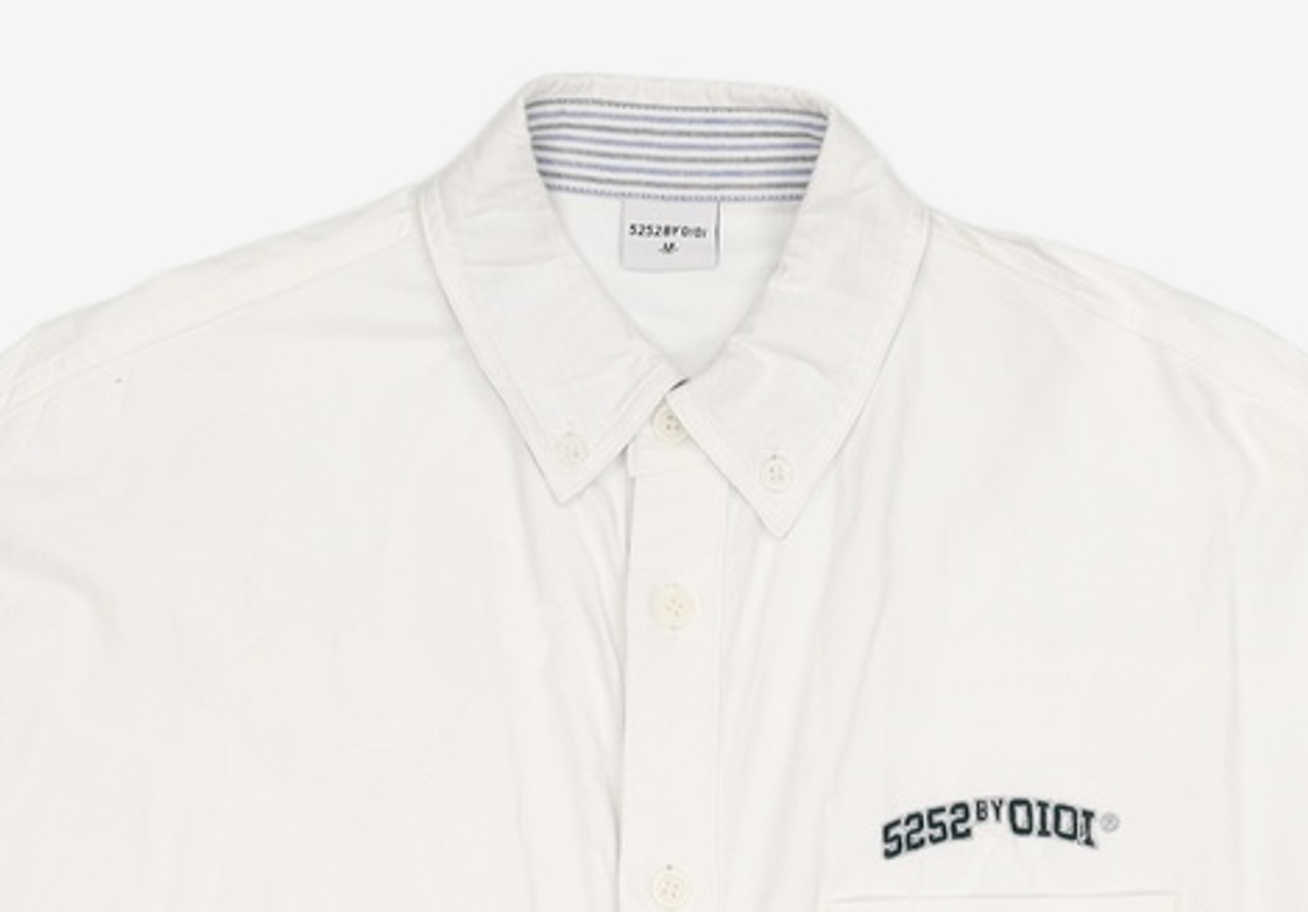 오아이오아이 컬렉션(OIOI COLLECTION) BLOCK OXFORD SHIRTS [WHITE] M