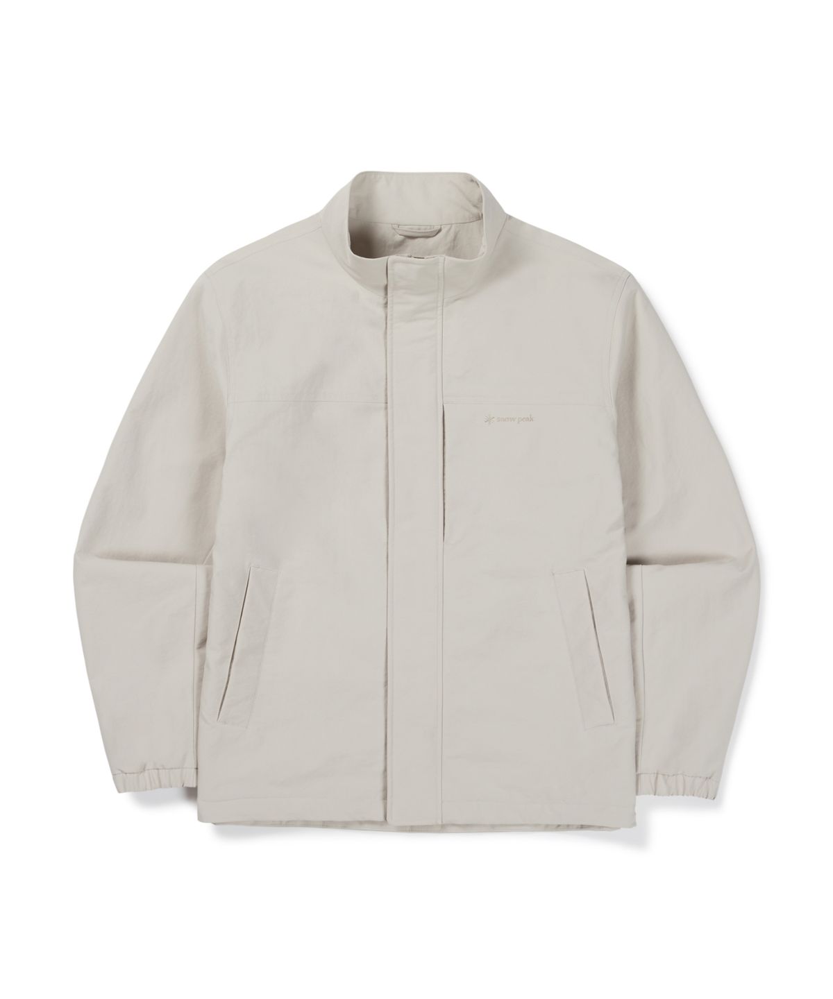 스노우피크 어패럴(SNOWPEAK APPAREL) 캠프 드라이 스탠드넥 바람막이 (S26FMFWB62) Light Beige