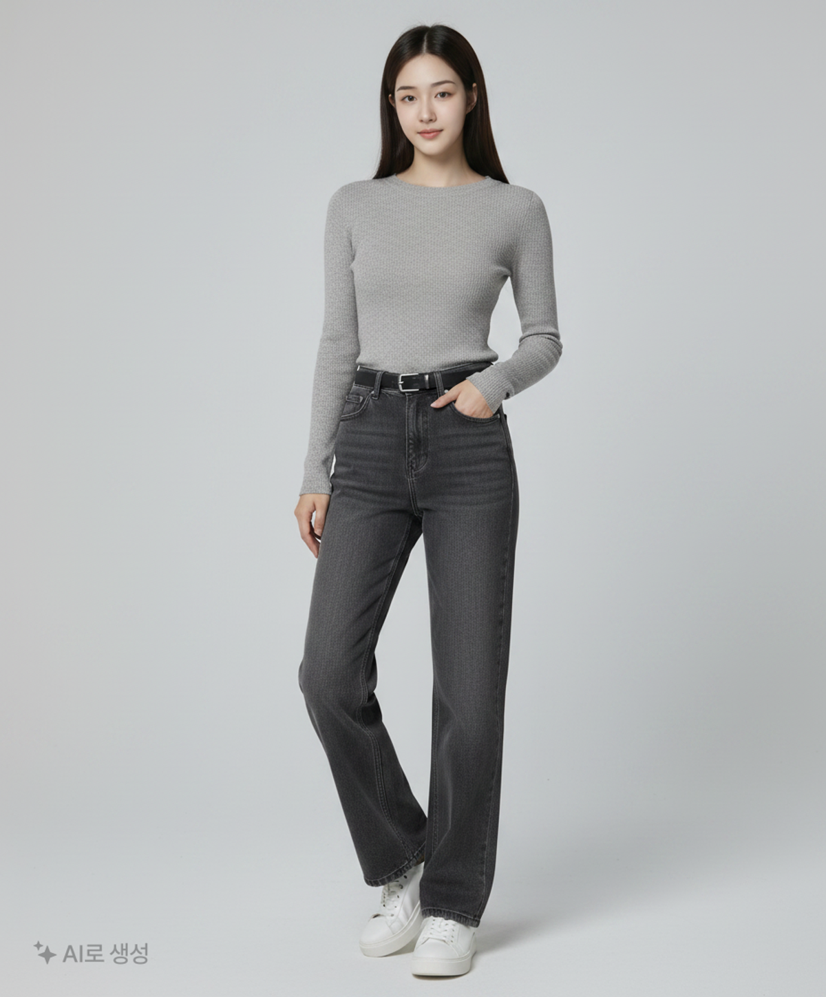 오아이오아이 컬렉션(OiOi Collection) 청/데님 팬츠 XS