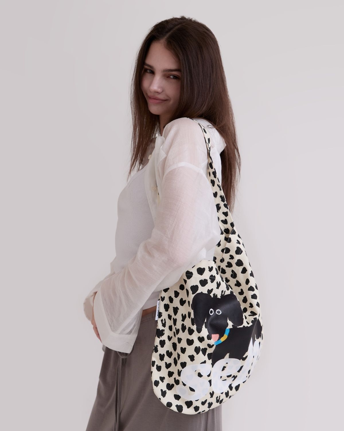 세르(SEHR) My Puppy Love Easy Bag (Ivory)