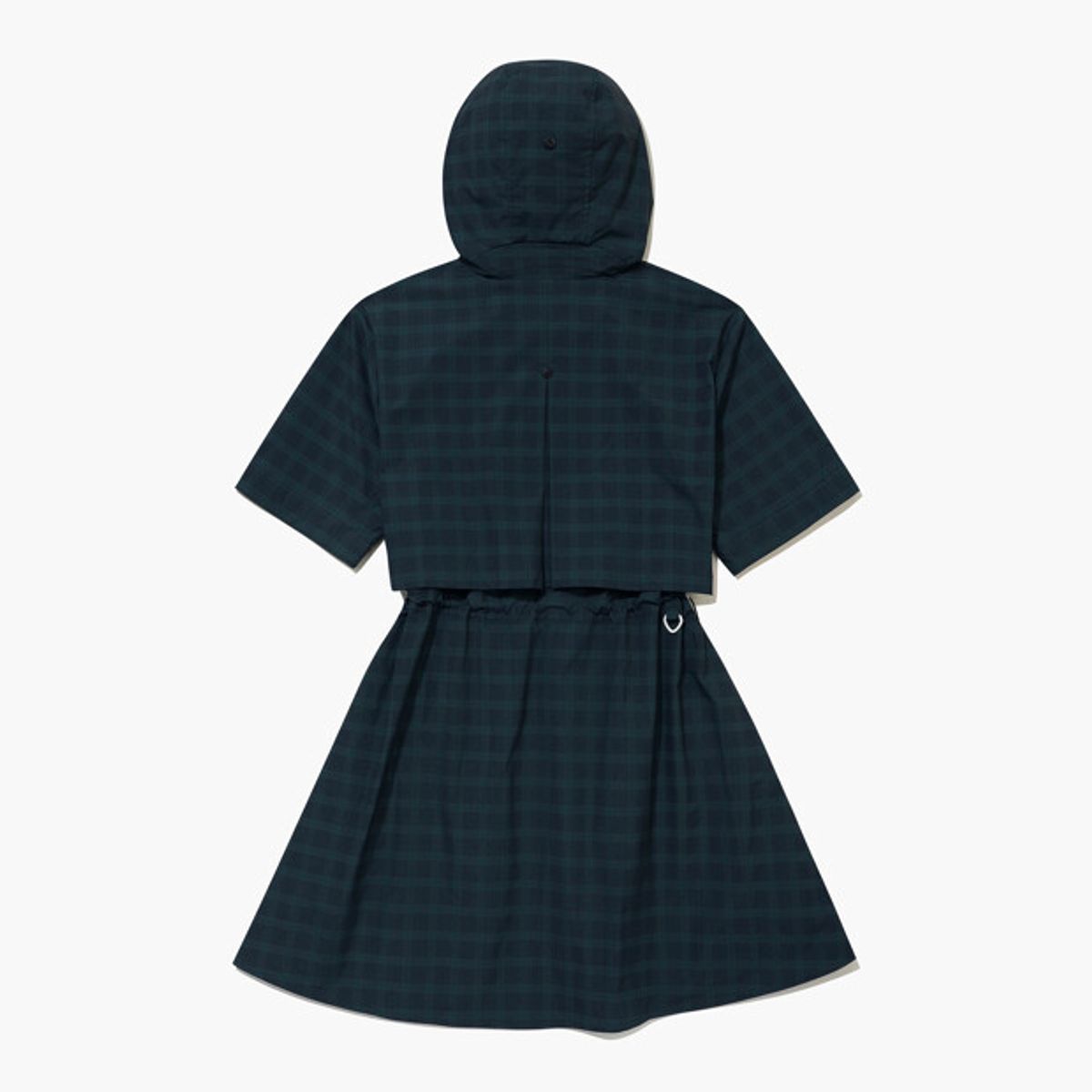 르꼬끄 골프(LECOQ GOLF) 여성 우븐 클래식 체크 반팔 원피스 _NAVY GR322LOP81