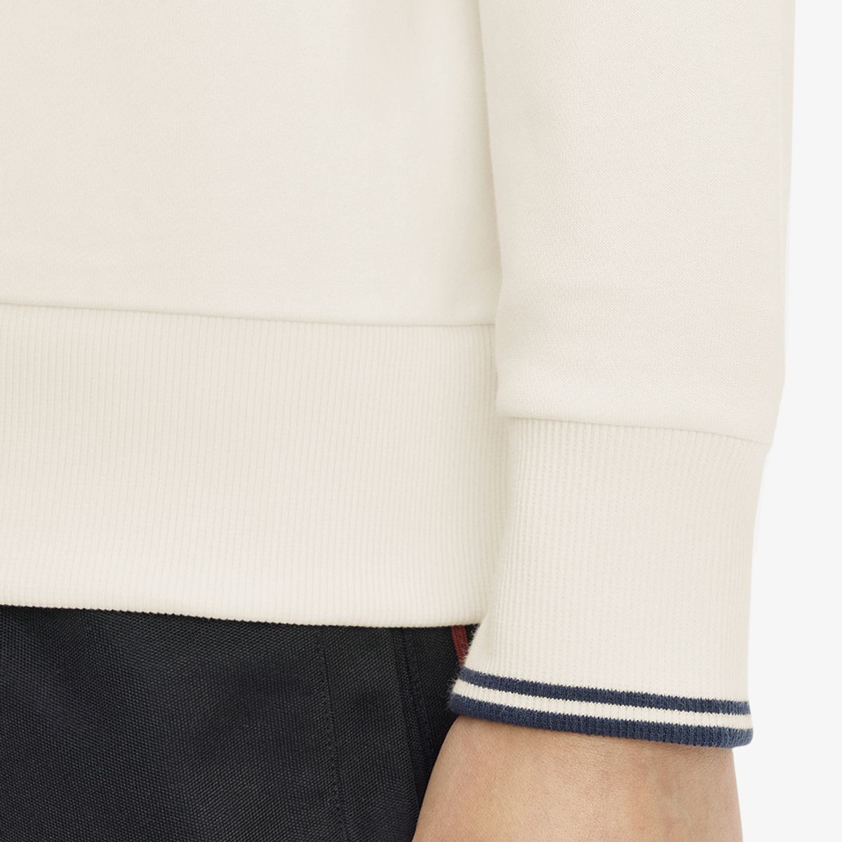 프레드페리(FRED PERRY) [Sport] 릴렉스드 하프 집 칼라 스웻셔츠 - 에크루 AFPM2G32426-170