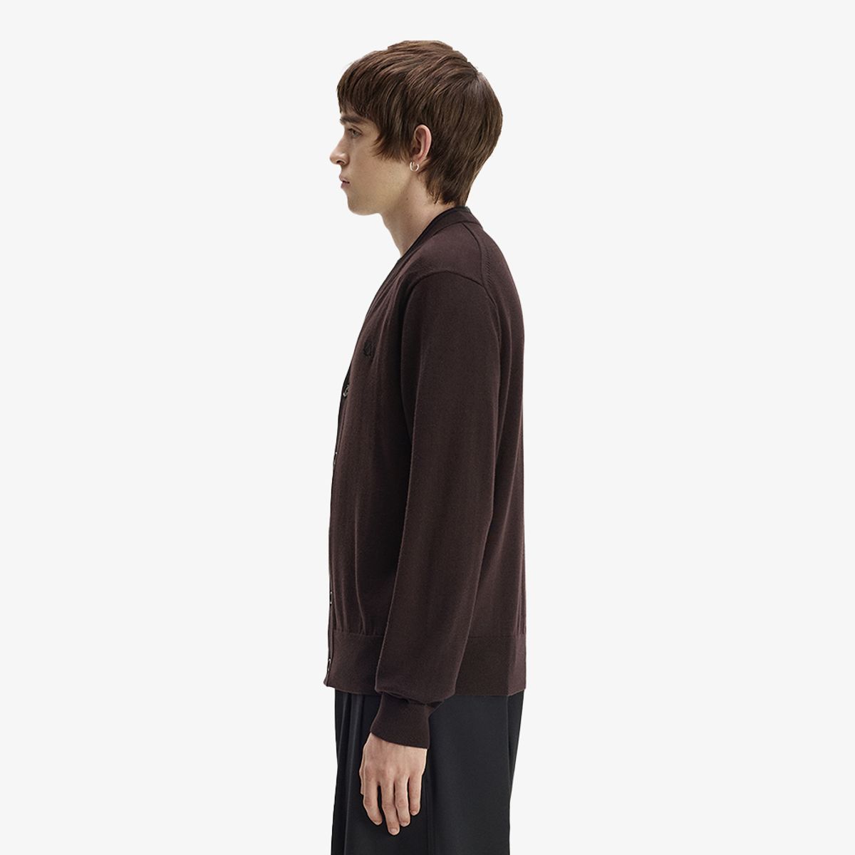 프레드페리(FRED PERRY) [Sharp] 클래식 가디건 - 리치브라운 AFPM2G33300-33C