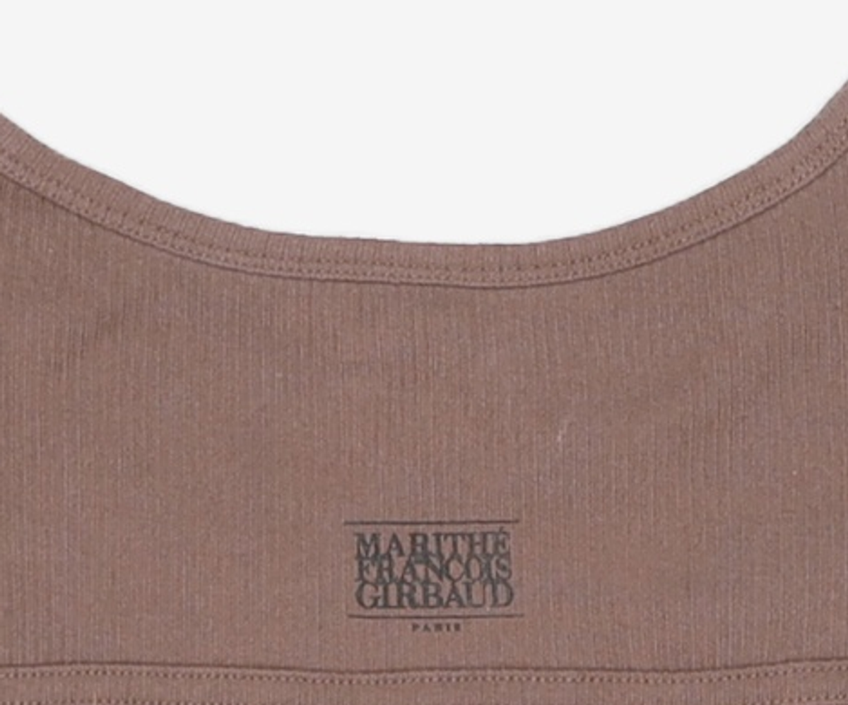 마리떼 프랑소와 저버(MARITHÉ + FRANҪOIS GIRBAUD) W BOAT NECK HALF SLEEVE TEE orange S