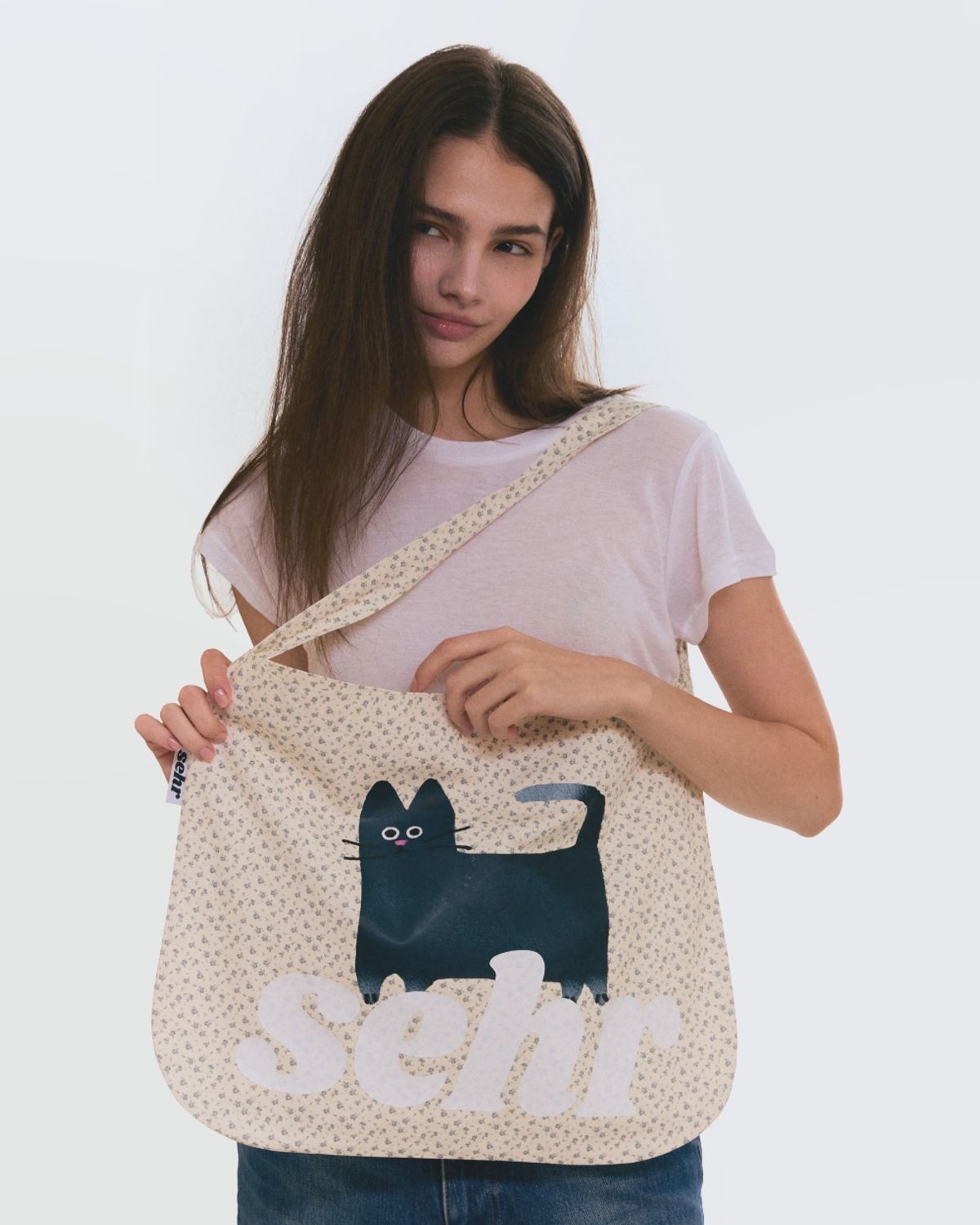 세르(SEHR) My Kitty Flower Easy Bag (Ivory)