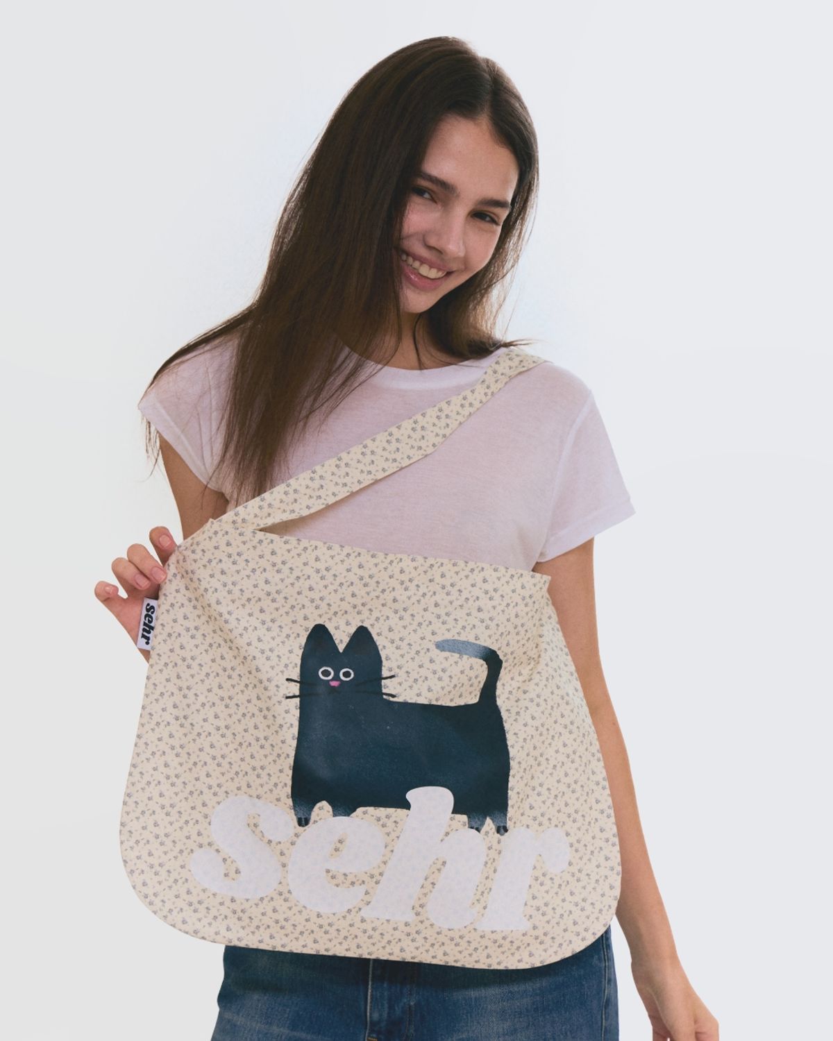 세르(SEHR) My Kitty Flower Easy Bag (Ivory)