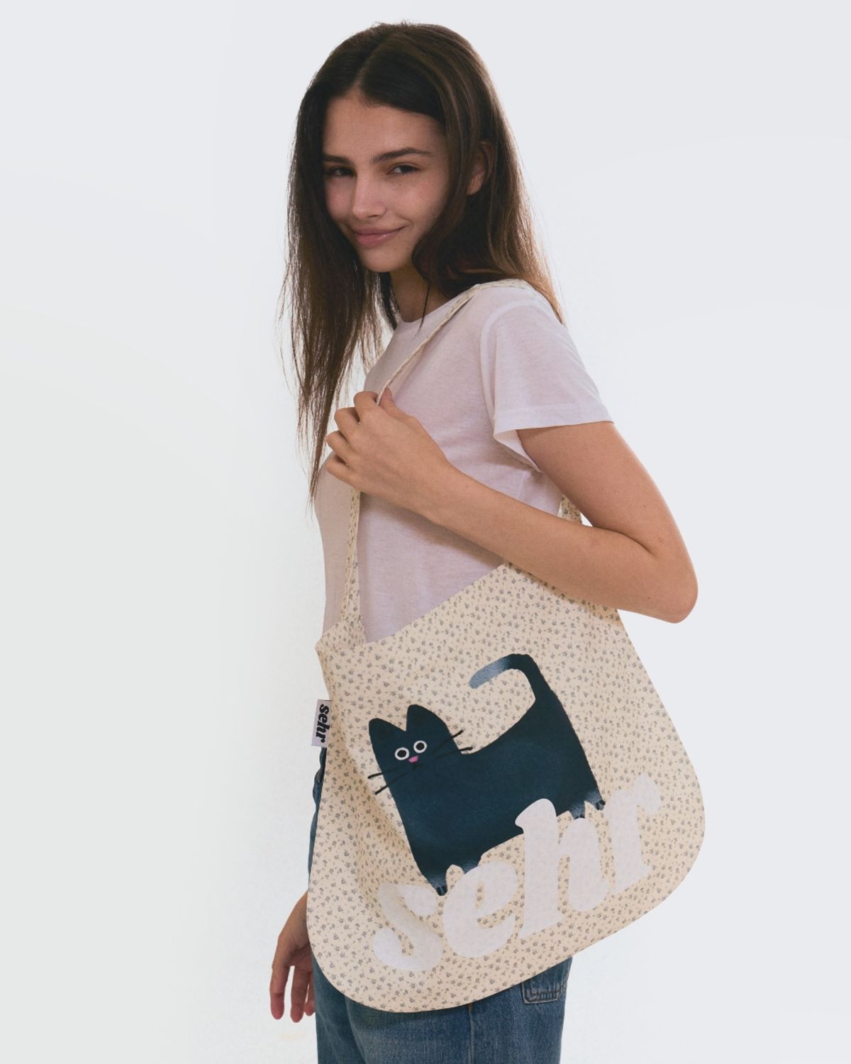 세르(SEHR) My Kitty Flower Easy Bag (Ivory)