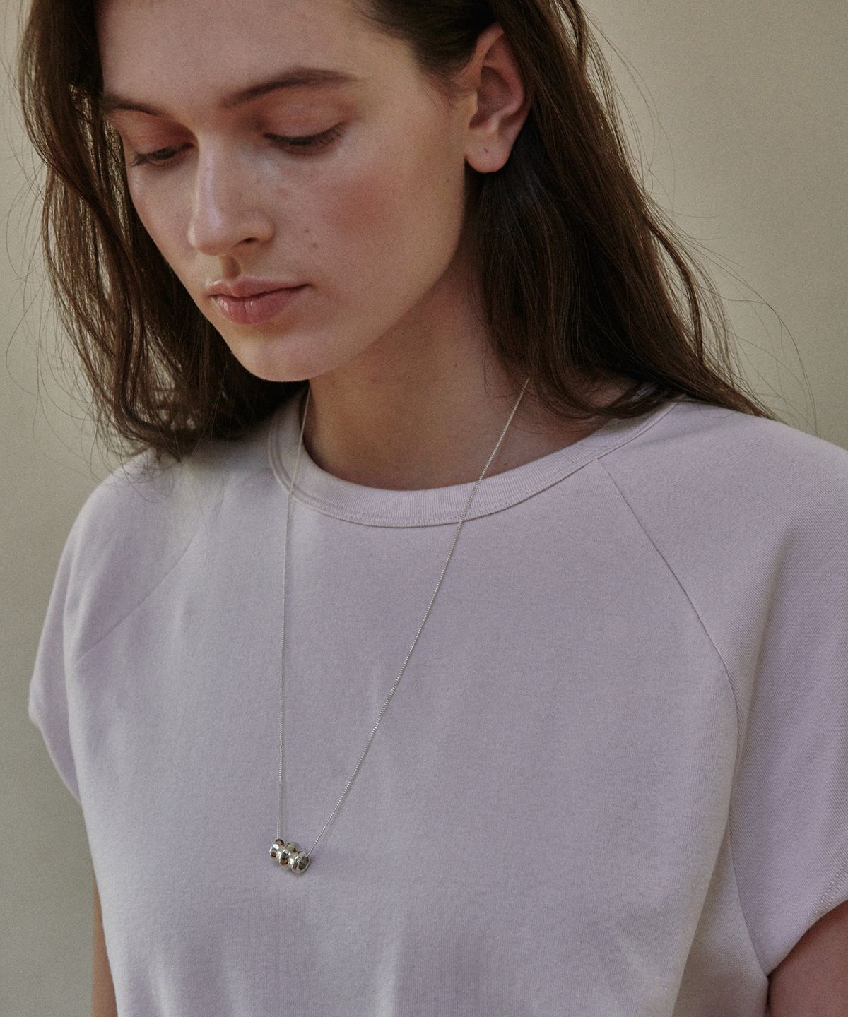 베흐트(VERTE) [925 silver] Un.silver.221 / gross galbe necklace