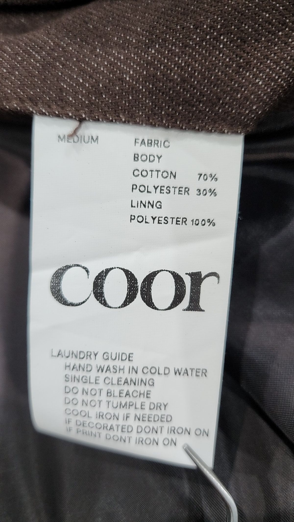 쿠어(COOR) 언체인징 크롭 스트링 자켓 (다크브라운) M