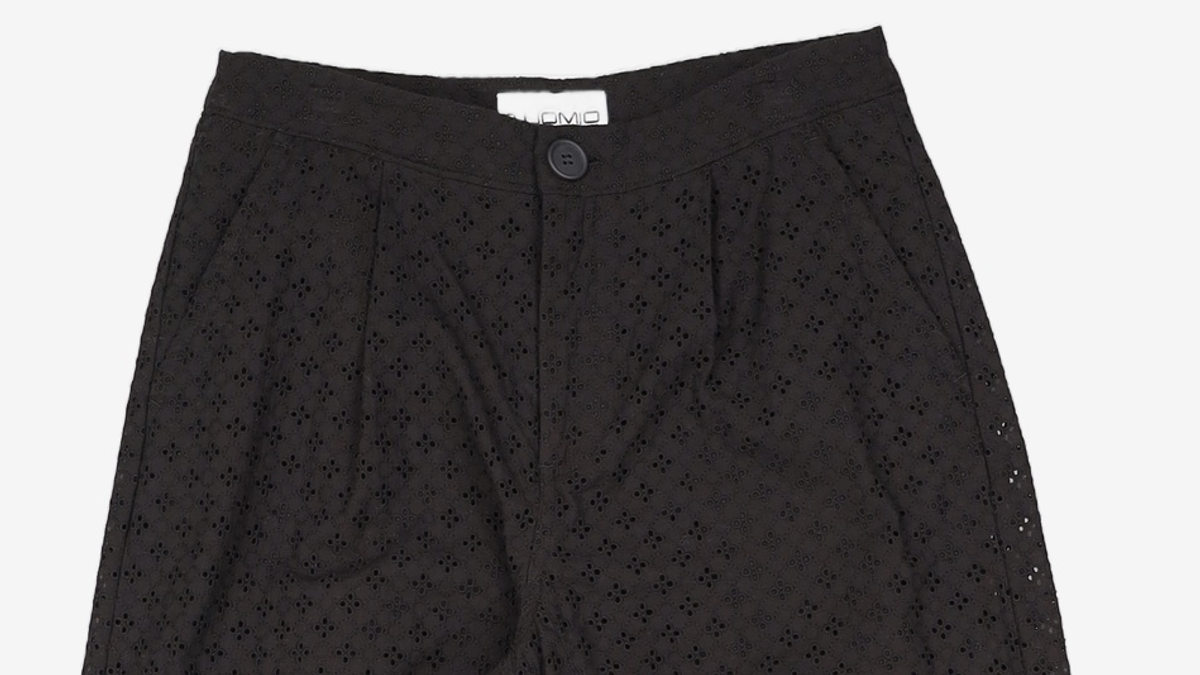 뚜오미오(TUOMIO) EYELET BELT BAG PANTS [BLACK] 1