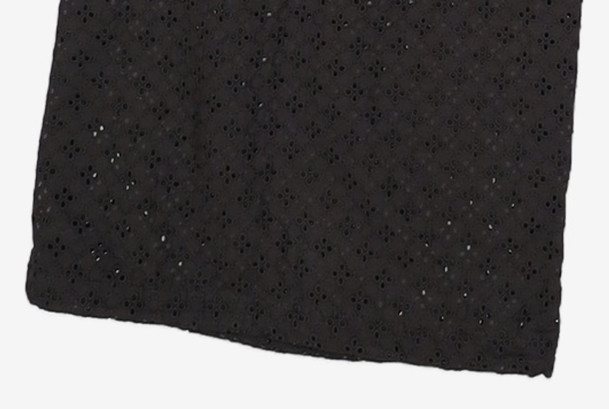 뚜오미오(TUOMIO) EYELET BELT BAG PANTS [BLACK] 1