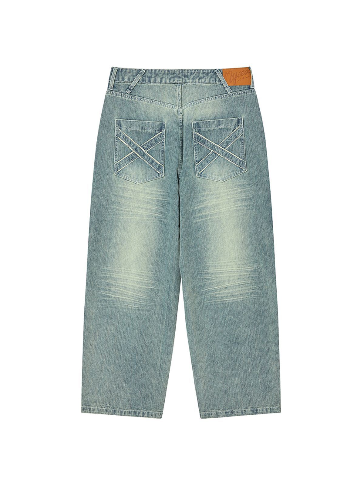 엔와이엑스엑스(NYXX) DOUBLE CAT WASHED DENIM SAND