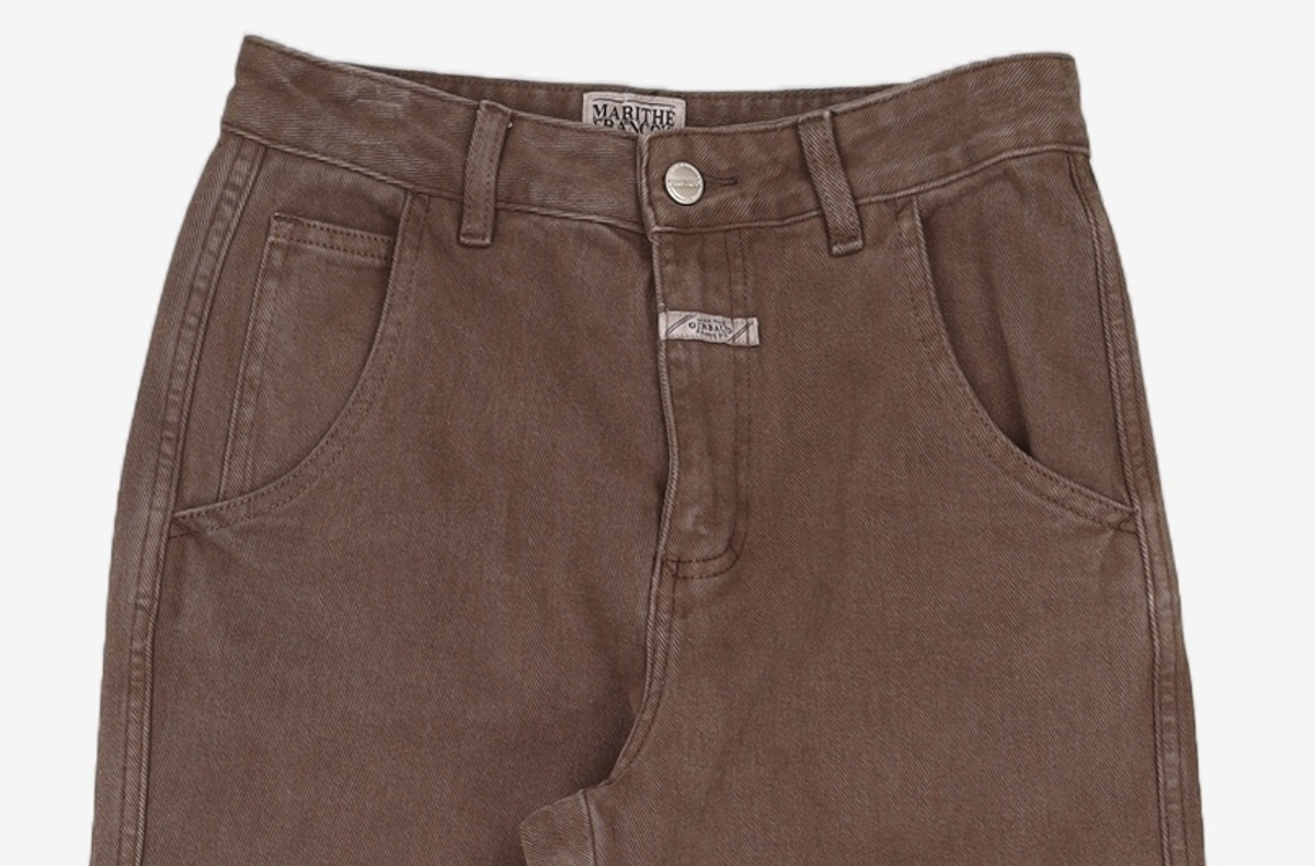 마리떼 프랑소와 저버(MARITHÉ + FRANҪOIS GIRBAUD) W COULEUR DENIM PANTS sand 25