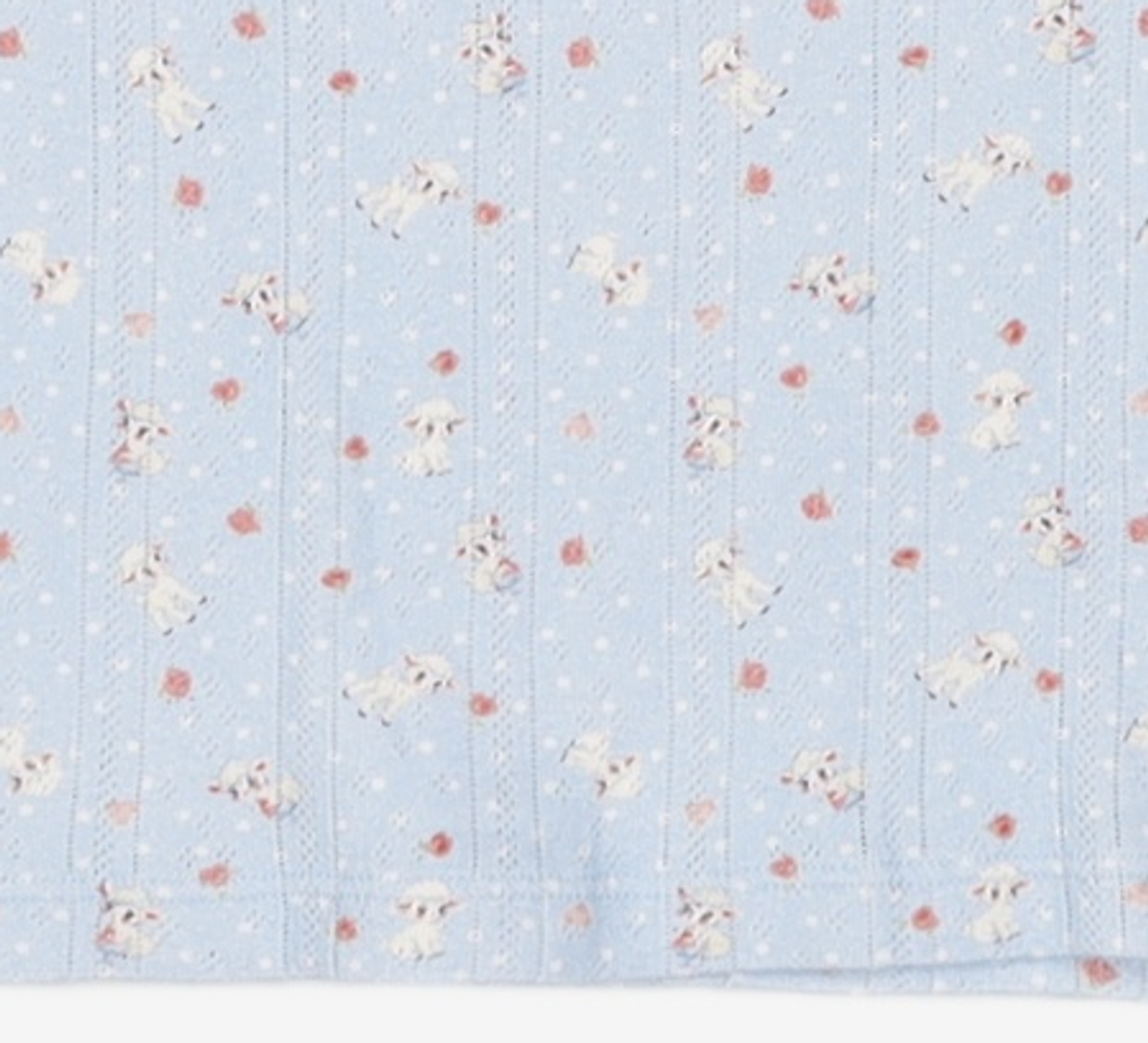 유희(YOUHEE) SHEEP PATTERN EYELET T-SHIRTS_LIGHT BLUE M