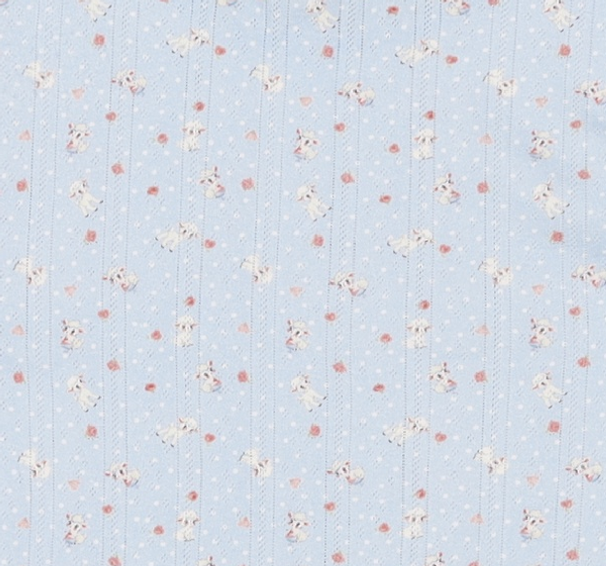 유희(YOUHEE) SHEEP PATTERN EYELET T-SHIRTS_LIGHT BLUE M