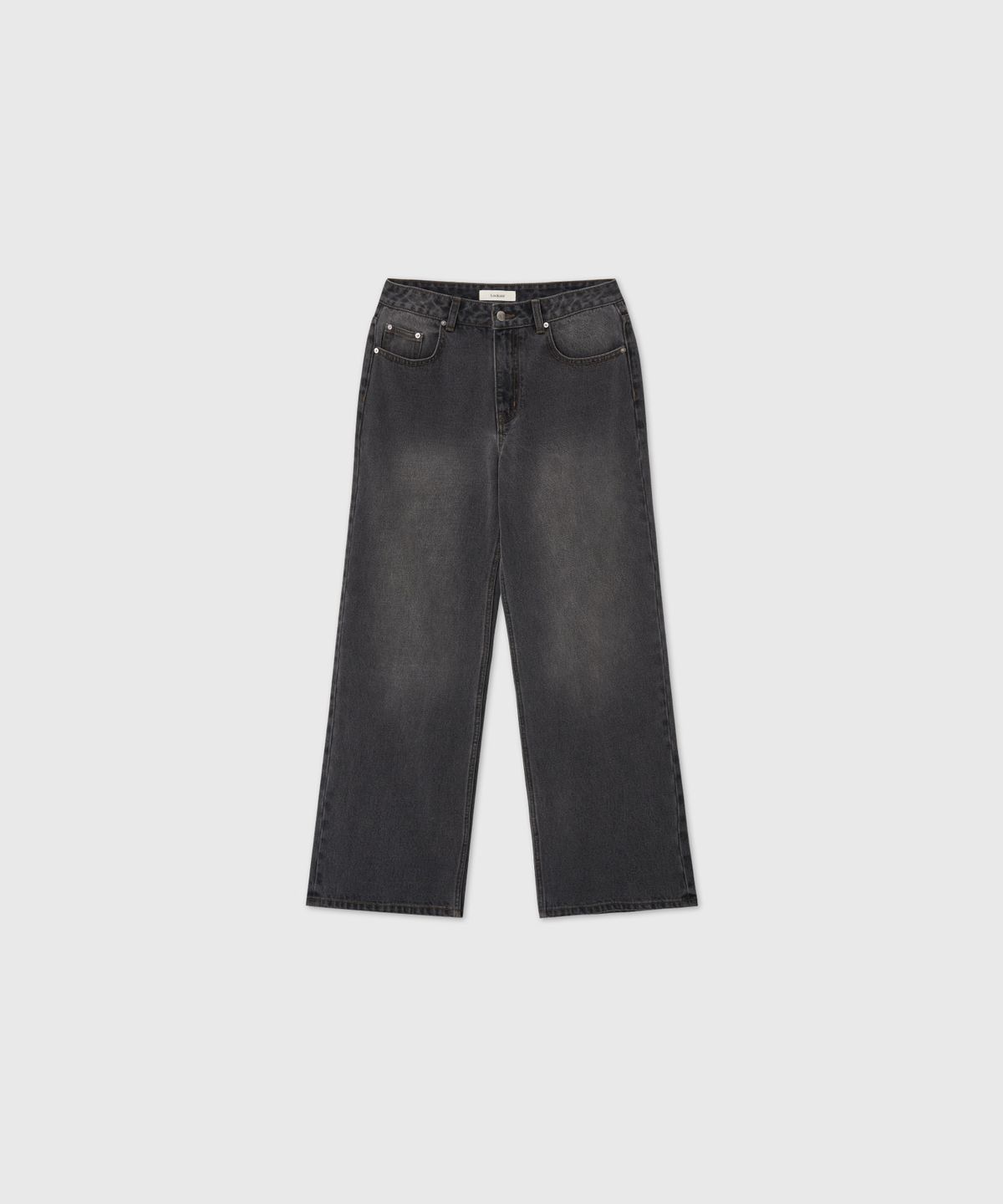 룩캐스트(LOOKAST) 408 세미 와이드 레그 데님 팬츠 / 408 SEMI WIDE LEG DENIM PANTS_2colors