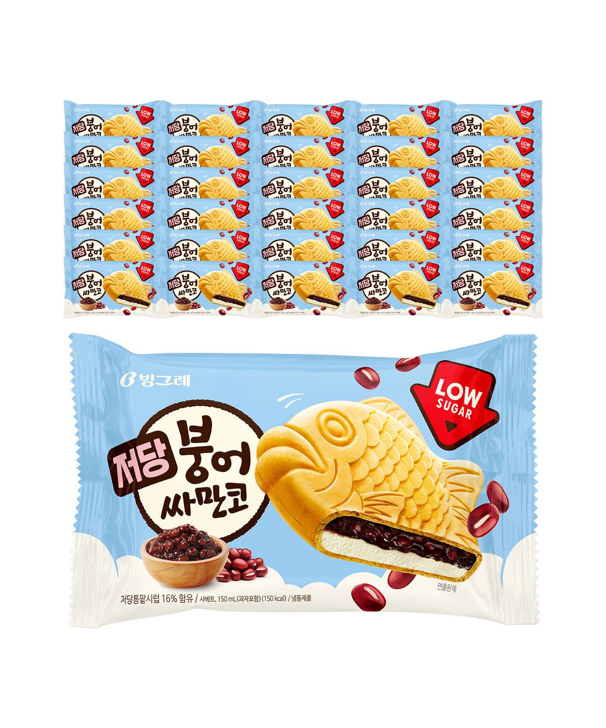 빙그레(BINGGRAE) 붕어싸만코 30개 저당 아이스크림