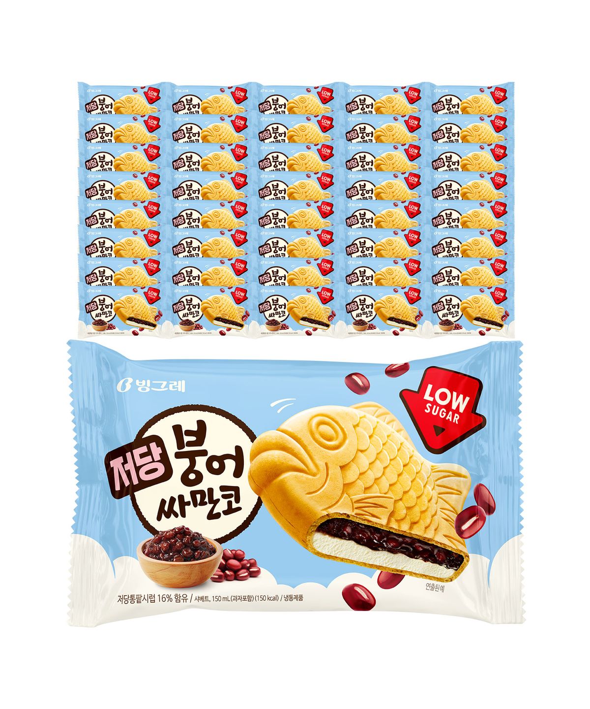 빙그레(BINGGRAE) 붕어싸만코 40개 저당 아이스크림