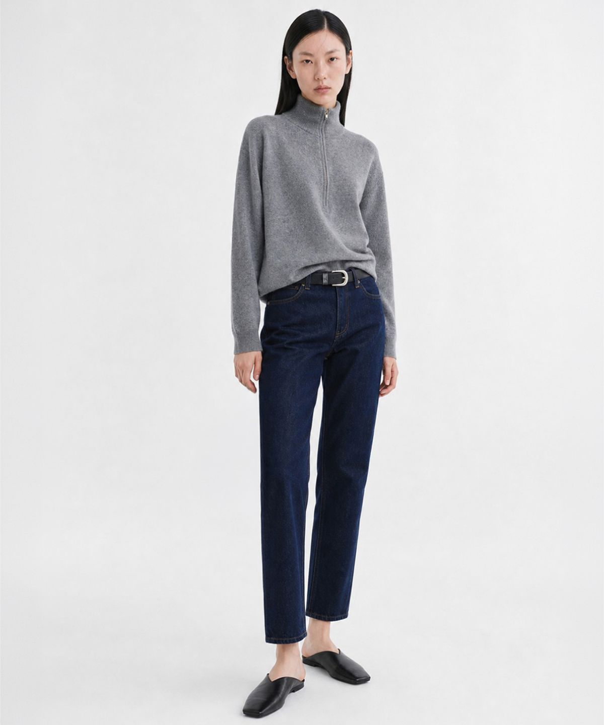 룩캐스트(LOOKAST) 204 밸런스 시가렛 데님 팬츠_인디고 / 204 BALANCE CIGARETTE DENIM PANTS_INDIGO