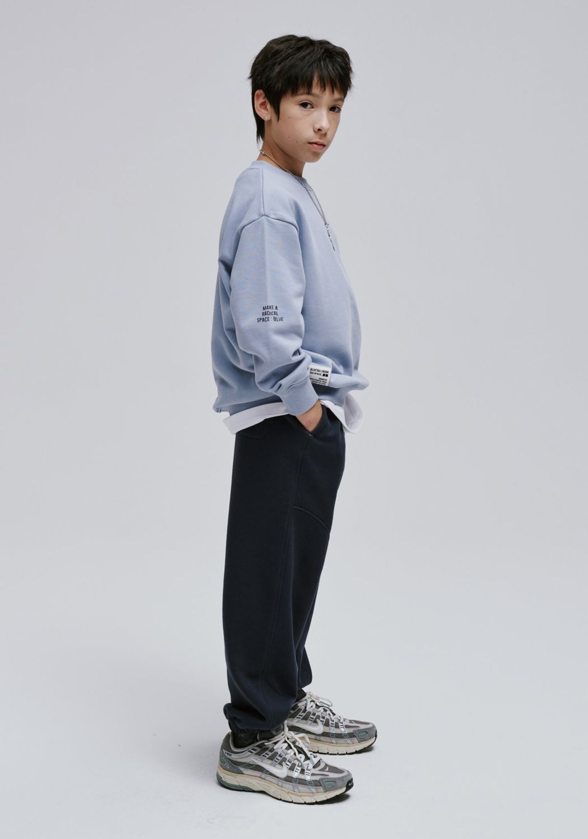 블루테일(BLUETAIL) AAG7TS11SB 스카이블루 맨투맨 티셔츠
