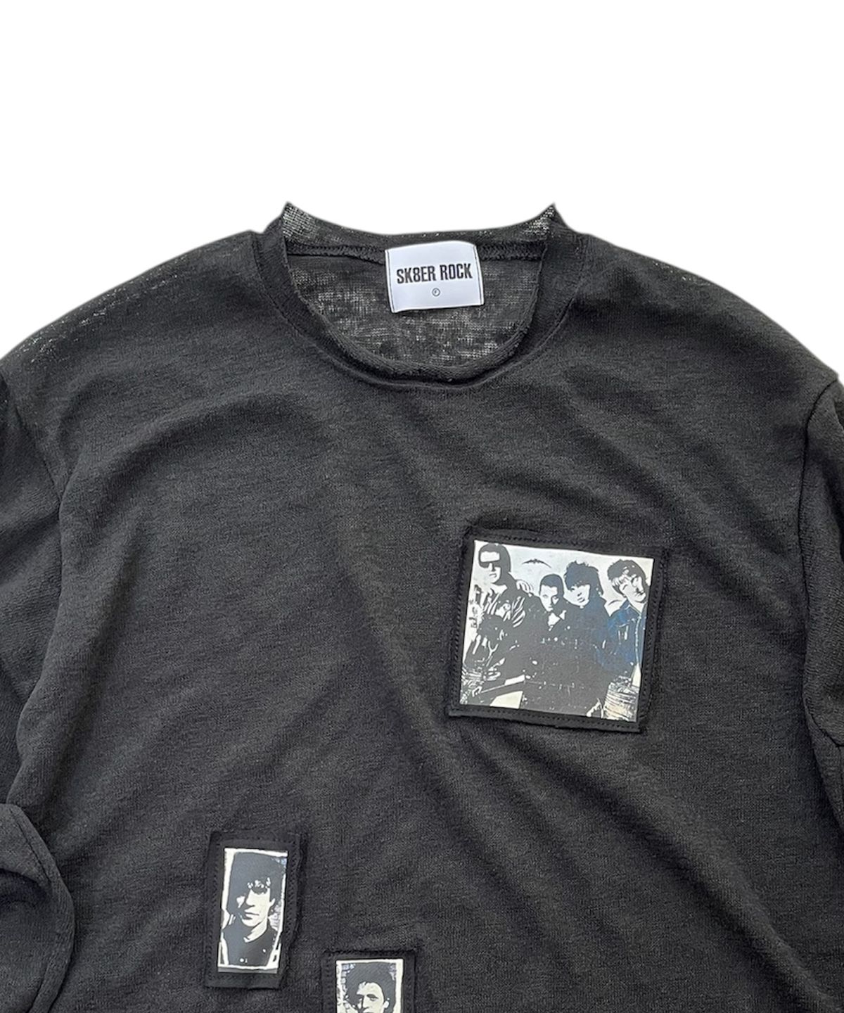 스케이터락(SK8ER ROCK) Riot Archive See-Thirough Knit (Black)