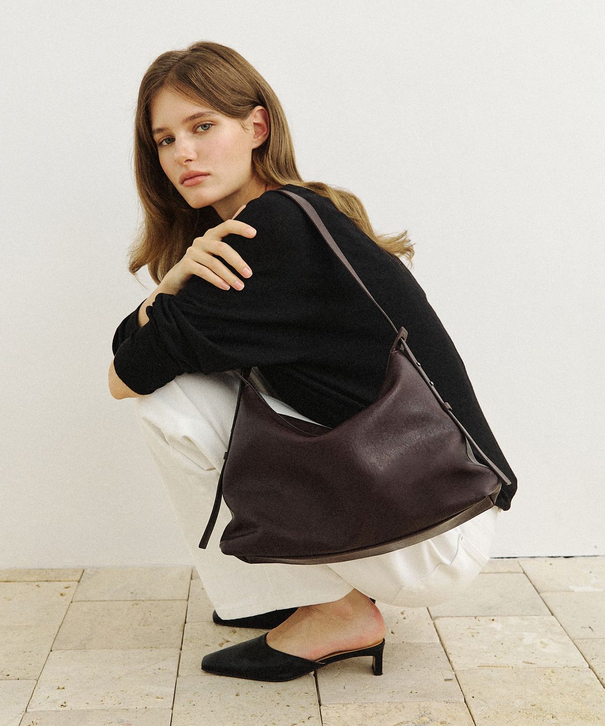 모어모르(MOREMORR) LATO BAG _ burgundy brown 숄더백 가방
