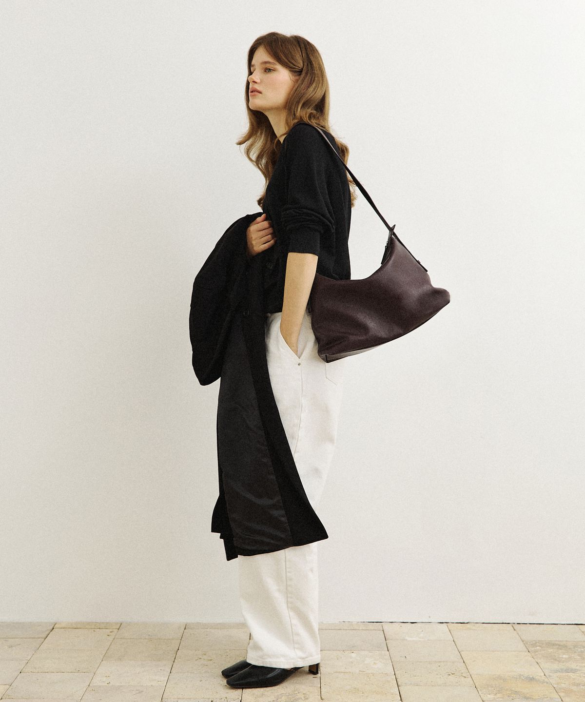 모어모르(MOREMORR) LATO BAG _ burgundy brown 숄더백 가방