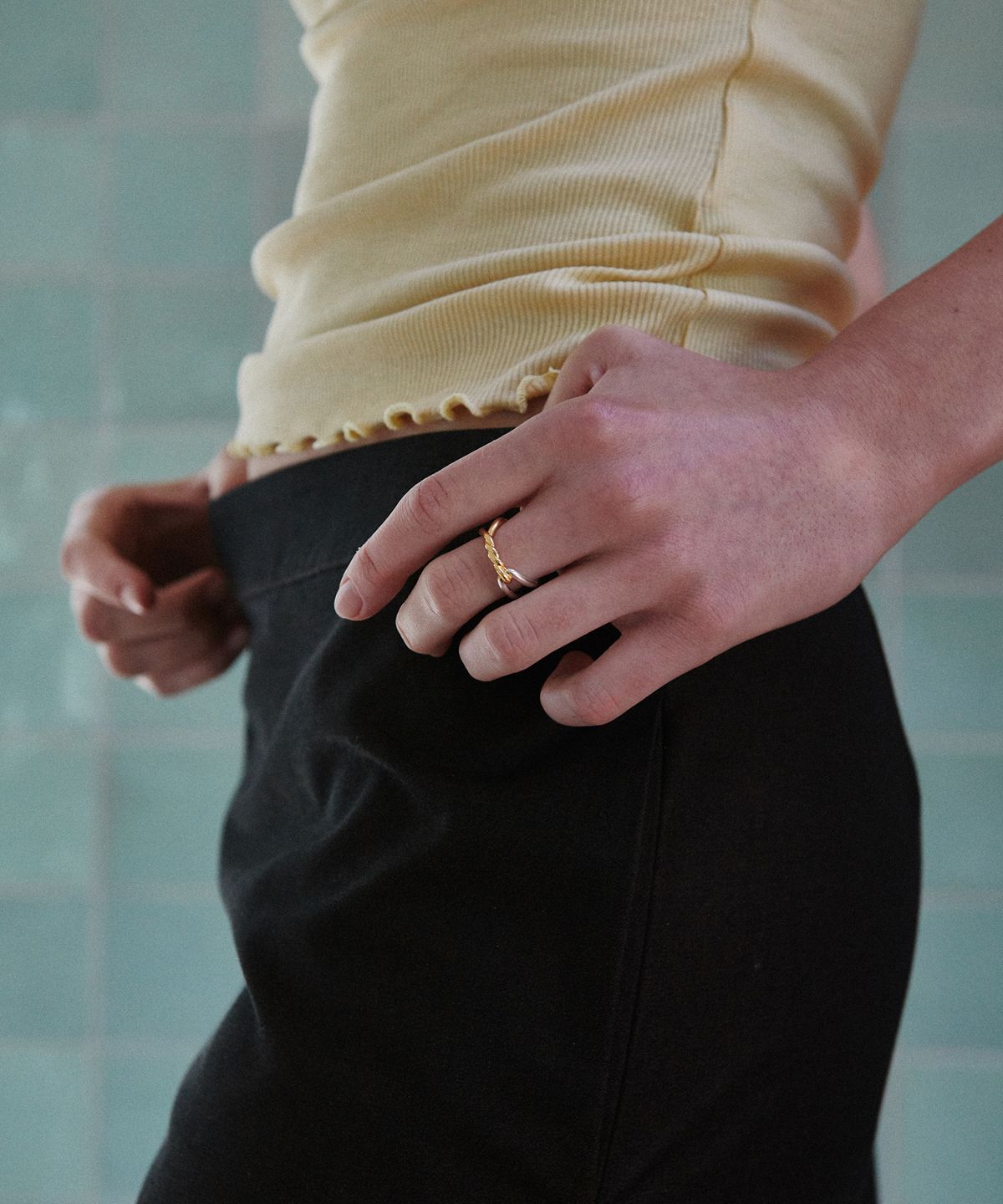 베흐트(VERTE) Cinq.804 / ripple ring (combi)
