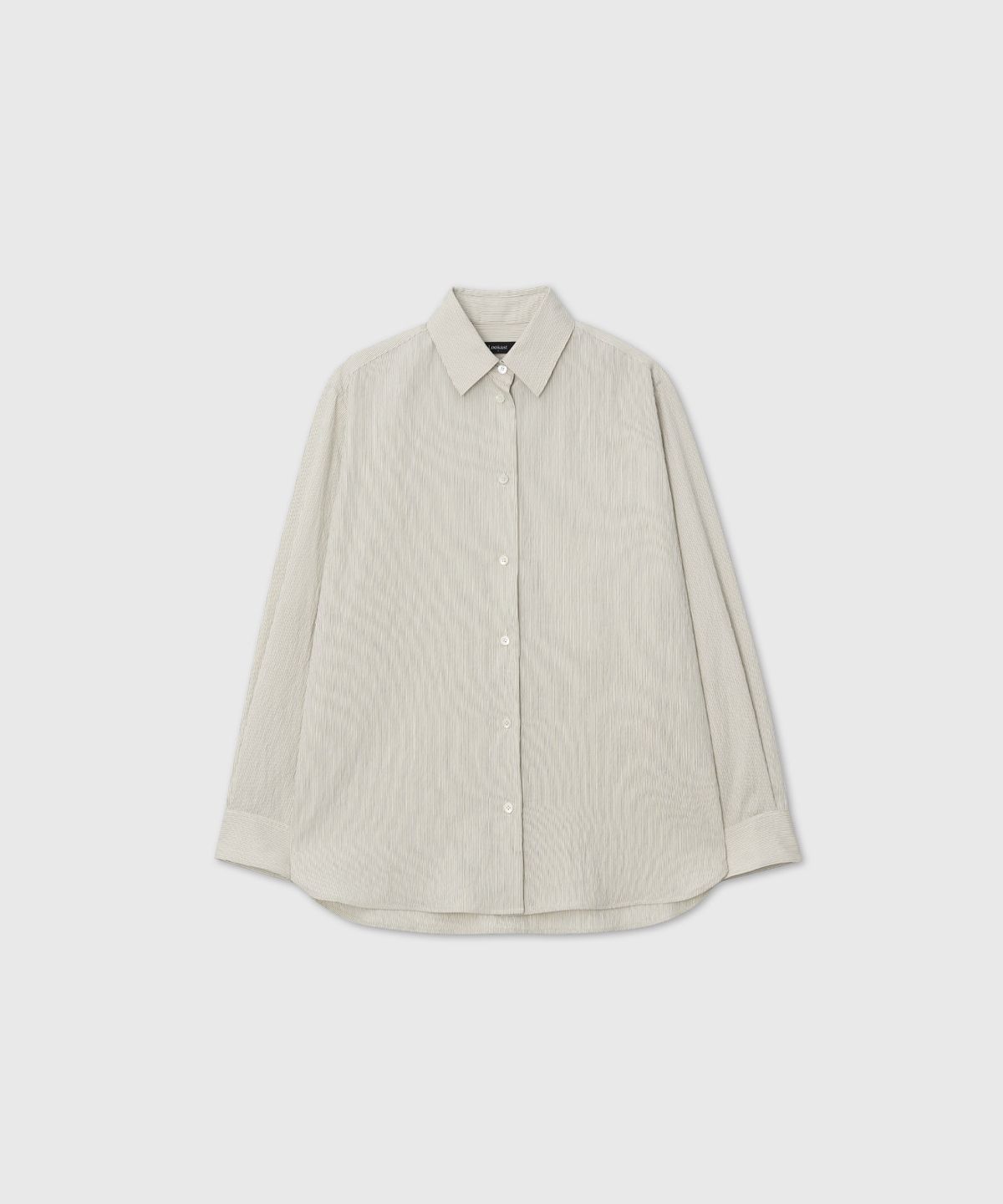 룩캐스트(LOOKAST) 핀 스트라이프 셔츠_크림 / PIN STRIPE SHIRT_CREAM