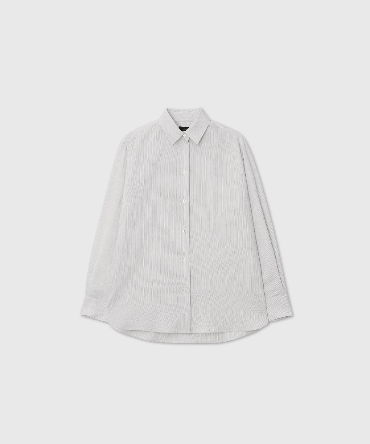 룩캐스트(LOOKAST) 핀 스트라이프 셔츠_화이트 / PIN STRIPE SHIRT_WHITE
