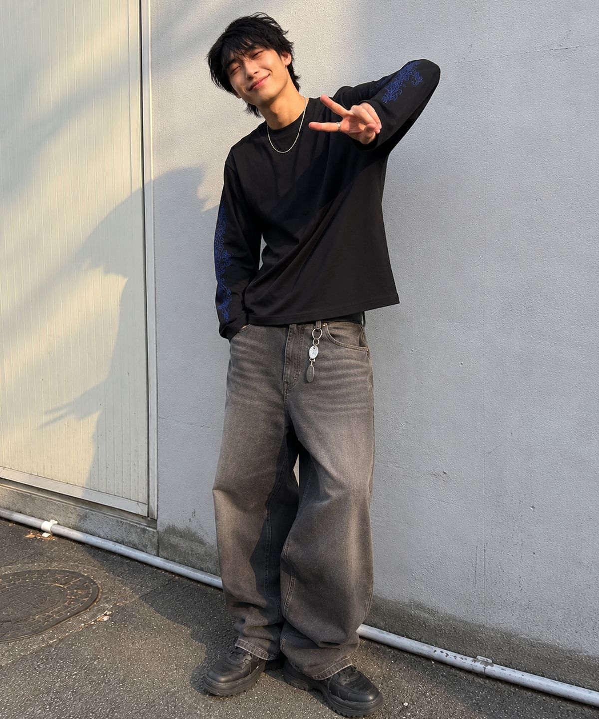 그레이버 오디너리(GRAVER ORDINARY) [ODNR UNISEX]SIM SLEEVE 롱슬리브 티셔츠_3color