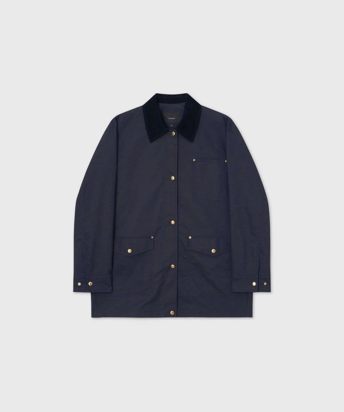 룩캐스트(LOOKAST) 어반 코듀로이 칼라 워크 재킷_네이비 / URBAN CORDUROY COLLAR WORK JACKET_NAVY
