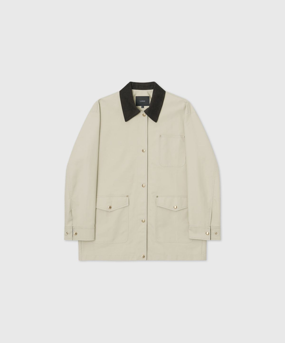 룩캐스트(LOOKAST) 어반 코듀로이 칼라 워크 재킷_베이지 / URBAN CORDUROY COLLAR WORK JACKET_BEIGE