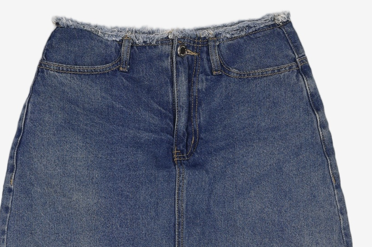 오아이오아이 컬렉션(OIOI COLLECTION) DENIM SKIRT PANTS [LIGHT BLUE] S