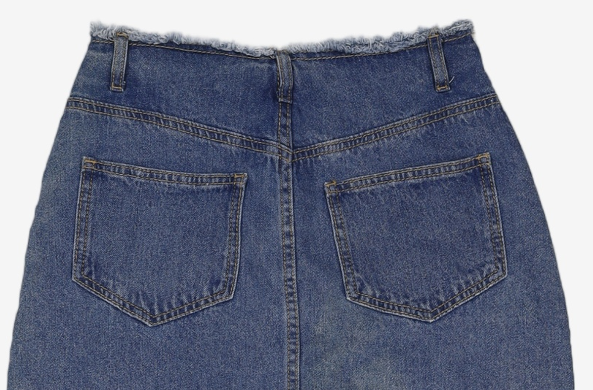 오아이오아이 컬렉션(OIOI COLLECTION) DENIM SKIRT PANTS [LIGHT BLUE] S