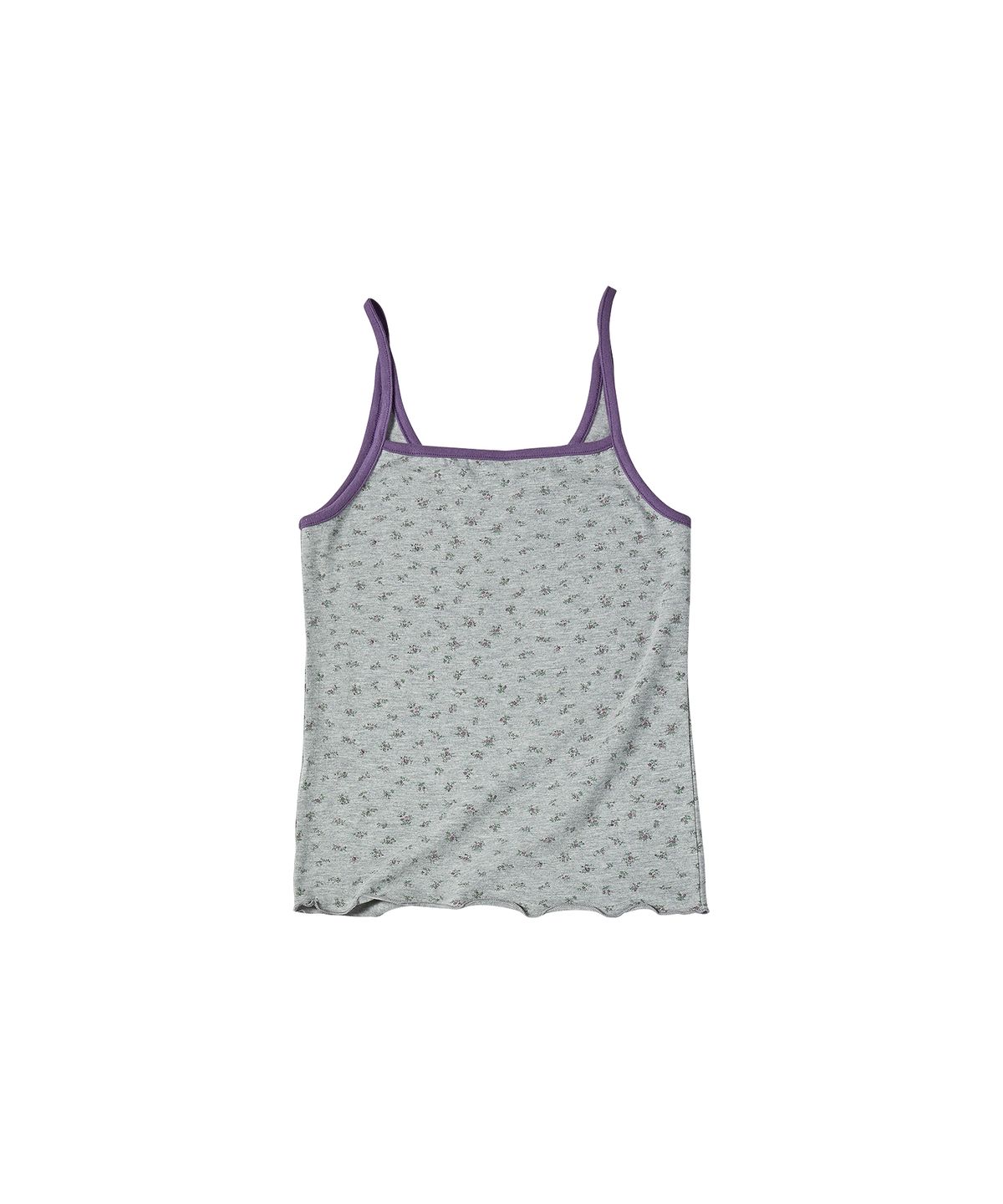 꼬모니노즈(COMONINOZ) W FLORAL PRINT SLEEVELESS [GRAY]