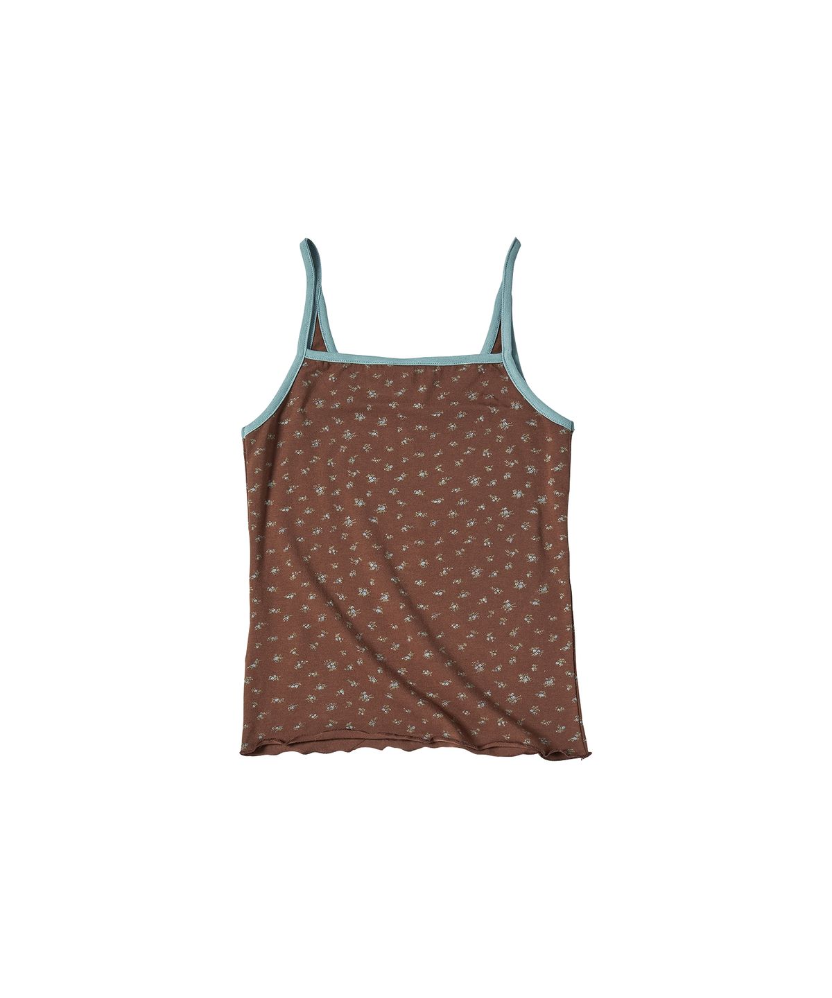 꼬모니노즈(COMONINOZ) W FLORAL PRINT SLEEVELESS [BROWN]