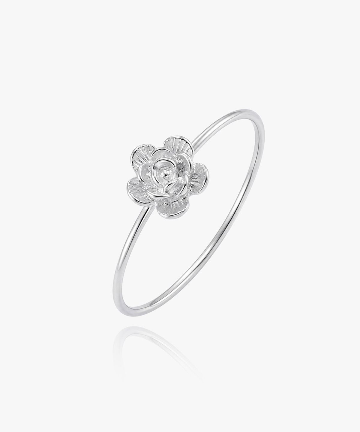엘렌쥬얼리(HELENE JEWELRY) 실버 925 Silver 샤론 플라워 미스 링 은 실 반지